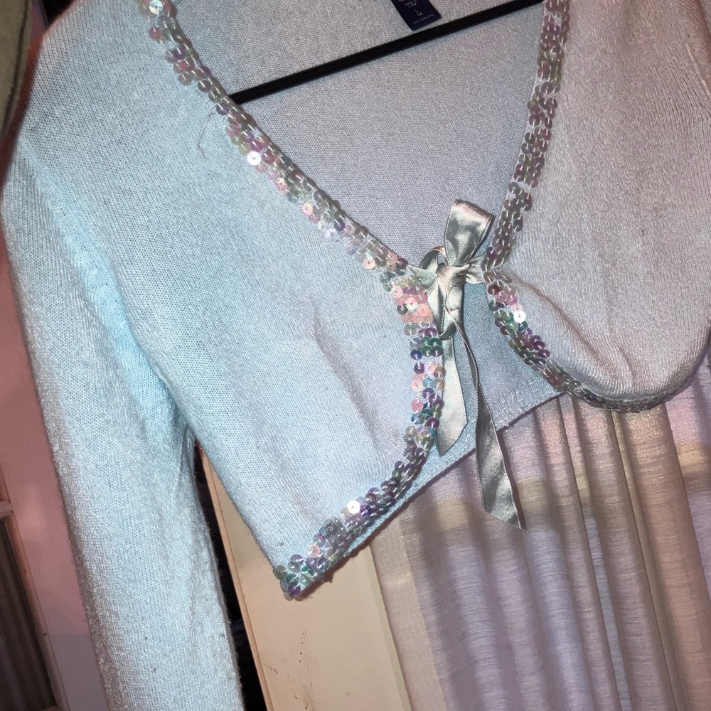 Limited Too Sequin-Trimmed Cardigan